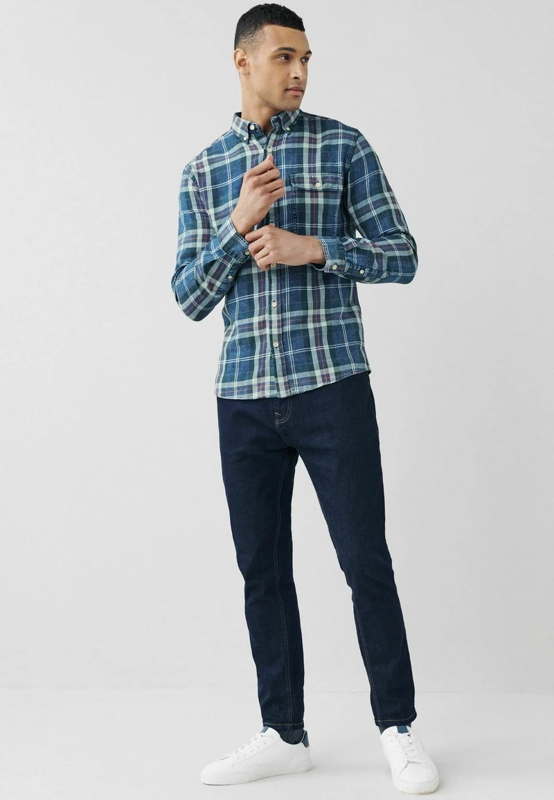 Next Herren WESTERN - Hemd - Blue /green Check 2 Next Herren WESTERN - Hemd - Blue /green Check – Bild 2