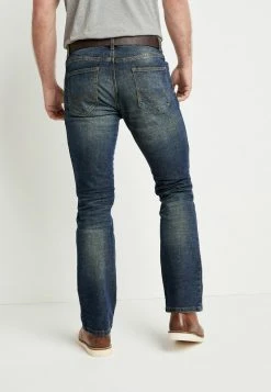 Next Herren BELTED WITH STRETCH - Jeans Straight Leg - Dark Green -Next Verkäufe 2022 7f93133f09484564827640f8fb79a4cf