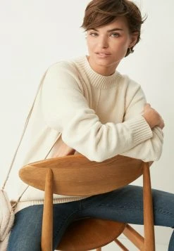 Next Damen LONGLINE - Strickpullover - Off-white -Next Verkäufe 2022 7fb47096af014ee09b7ed7b3b1b851b2