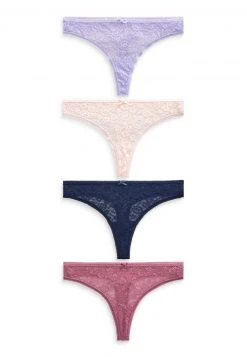 Next Damen 4 PACK - String - Blue -Next Verkäufe 2022 8032ef05ee2042aeac92d78d377da660