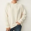 Next Damen LONGLINE - Strickpullover - Off-white
