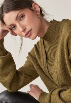 Next Damen Strickpullover - Khaki -Next Verkäufe 2022 80e160b6330e437eada1a82c2152c00a