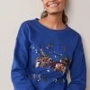 Next Damen Sweatshirt - Blue