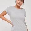 Next Damen T-Shirt Basic - Grey