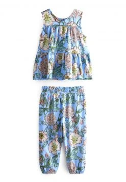 Next SET - Stoffhose - Blue Floral | Kinder -Next Verkäufe 2022 826207350bcc48c79394d6cfab2a2687