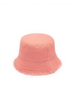 Next Damen FRAYED EDGE BUCKET - Hut - Coral Pink