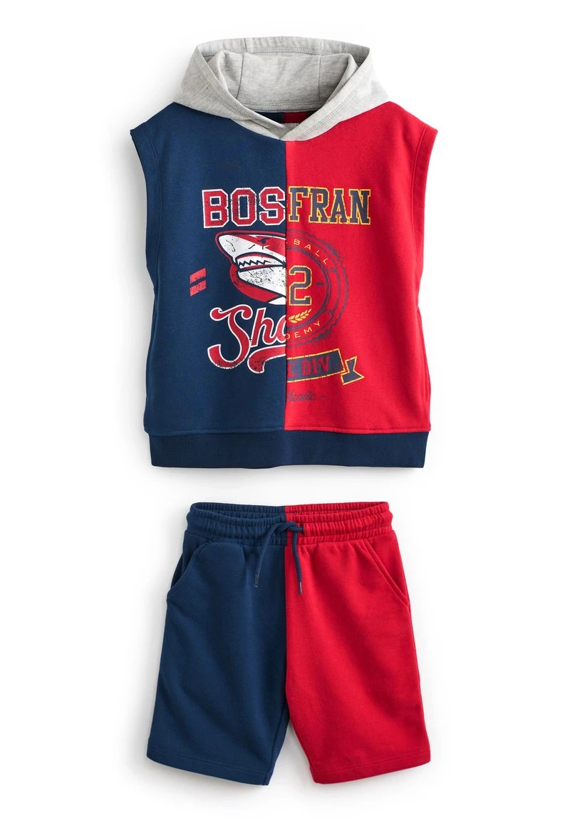 Next Kinder SPLIT SPORTY - Kapuzenpullover - Navy Blue Red 1 Next Kinder SPLIT SPORTY - Kapuzenpullover - Navy Blue Red