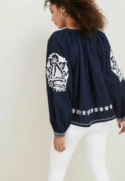 Next Damen TASSEL NECK DETAIL KAFTAN - Bluse - Navy Blue -Next Verkäufe 2022 83313e5991be474ba80ed4ecf8e55f14
