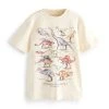 Next Kinder GRAPHIC - T-Shirt Print - Cream Dinosaurs