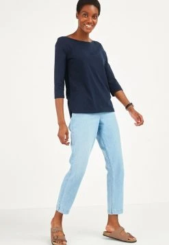 Next Damen BOAT NECK - Langarmshirt - Blue