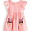 Next Kinder CHARACTER APPLIQUE - Freizeitkleid - Pink Bunny