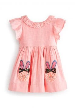 Next Kinder CHARACTER APPLIQUE - Freizeitkleid - Pink Bunny