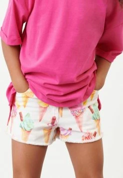 Next Kinder FRAYED HEM - Jeans Shorts - Multi Print