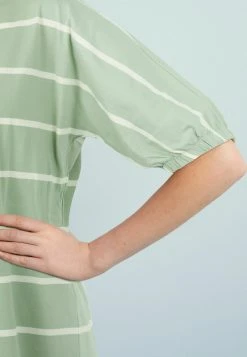 Next BALLOON SLEEVE - Freizeitkleid - Sage Green Stripe | Damen -Next Verkäufe 2022 852edeac05214922a9cf10fe567fe0ff