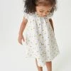 Next Kinder SHORT SLEEVE - Jerseykleid - Cream Floral
