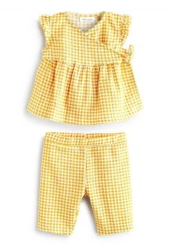 Next Kinder 2 PIECE GINGHAM WRAP AND SET - Top - Ochre Yellow -Next Verkäufe 2022 858fc0afbe404e2fbcab2e5d37511ca6