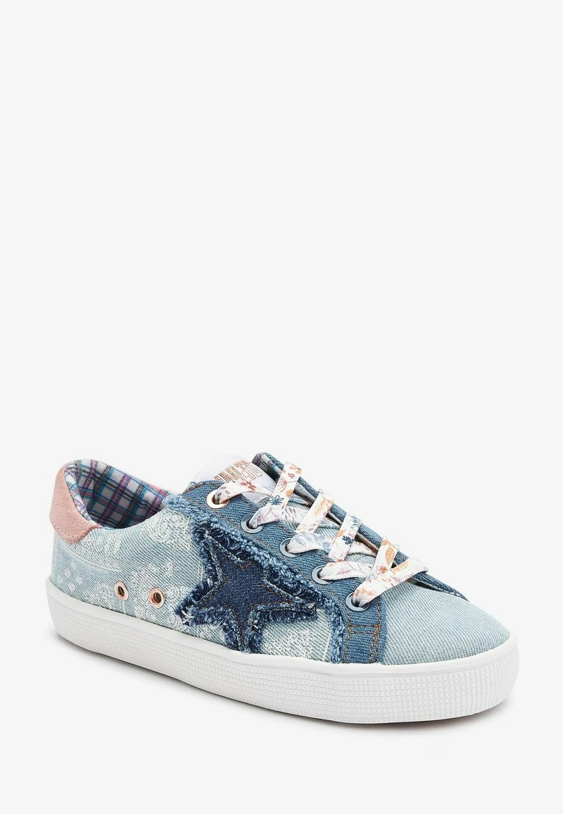Next STAR LACE-UP - Sneaker Low - Denim Blue Patchwork | Kinder 2 Next STAR LACE-UP - Sneaker Low - Denim Blue Patchwork | Kinder – Bild 2