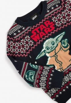 Next Kinder CHRISTMAS STAR WARS - Strickpullover - Dark Blue -Next Verkäufe 2022 85cf28080fcd4133b8ea94bfd54ee733