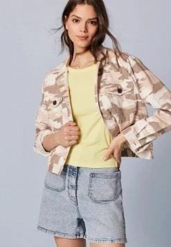 Next Damen Jeansjacke - Pink Camo