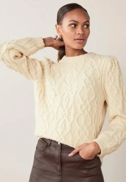 Next Damen Strickpullover - Off White