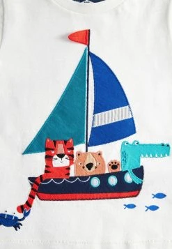 Next Kinder SET - Shorts - White Blue Boat -Next Verkäufe 2022 871d47298e054737aa82c1ebe0f45127