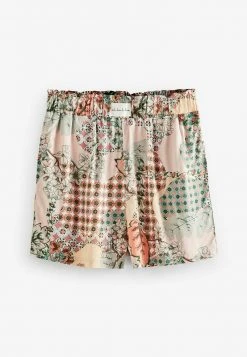 Next Damen BUTTON THROUGH - Nachtwäsche Set - Pink Green Patchwork -Next Verkäufe 2022 874fca5a56c6462eb915bb8efeff3579