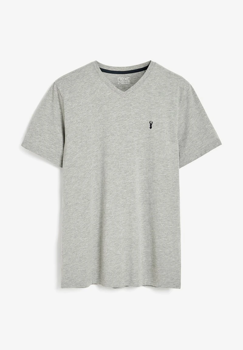 Next Herren 5 PACK - T-Shirt Basic - Black White Grey Red 3 Next Herren 5 PACK - T-Shirt Basic - Black White Grey Red – Bild 3