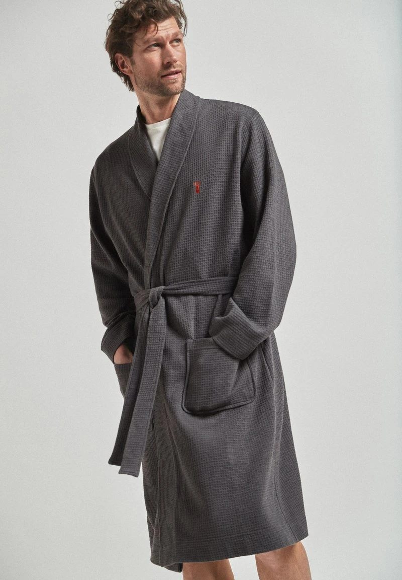 Next Herren Bademantel - Mottled Grey 1 Next Herren Bademantel - Mottled Grey