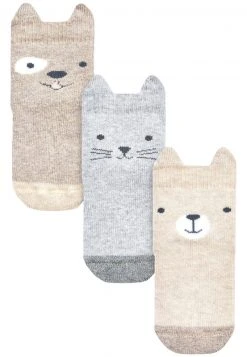 Next Unisex 3 PACK - Socken - Neutral Brown Animal