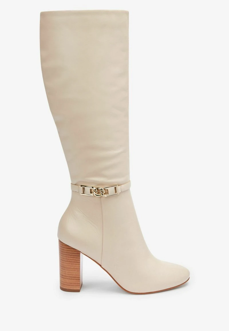 Next Damen High Heel Stiefel - Off White 2 Next Damen High Heel Stiefel - Off White – Bild 2