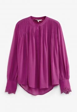 Next Damen Bluse - Purple Fan Print