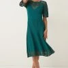 Next Damen Cocktailkleid/festliches Kleid - Green