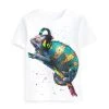 Next Kinder T-Shirt Print - White Chameleon