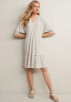 Next Damen KAFTAN - Freizeitkleid - Sage Green Gingham
