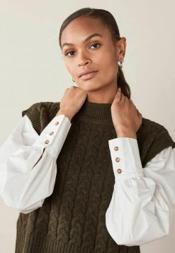 Next Damen Strickpullover - Khaki -Next Verkäufe 2022 89812b94fa524314978841e15feed1a2
