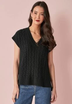 Next Damen T-Shirt Basic - Black