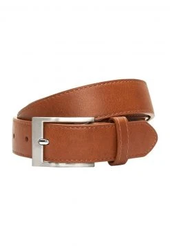Next Herren MOTTLED DARK BROWN STITCHED EDGE BELT - Gürtel - Brown