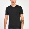 Next V-NECK T-SHIRT-SLIM FIT - T-Shirt Basic - Black | Herren