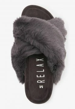 Next Damen Hausschuh - Grey Recycled Faux Fur -Next Verkäufe 2022 8a80942c4246436594df7bd2d23f90e0