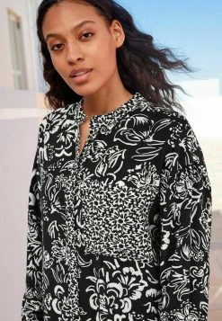 Next Damen Freizeitkleid - Black White Floral -Next Verkäufe 2022 8ad77c88ec8747069e615d6c24f083b4