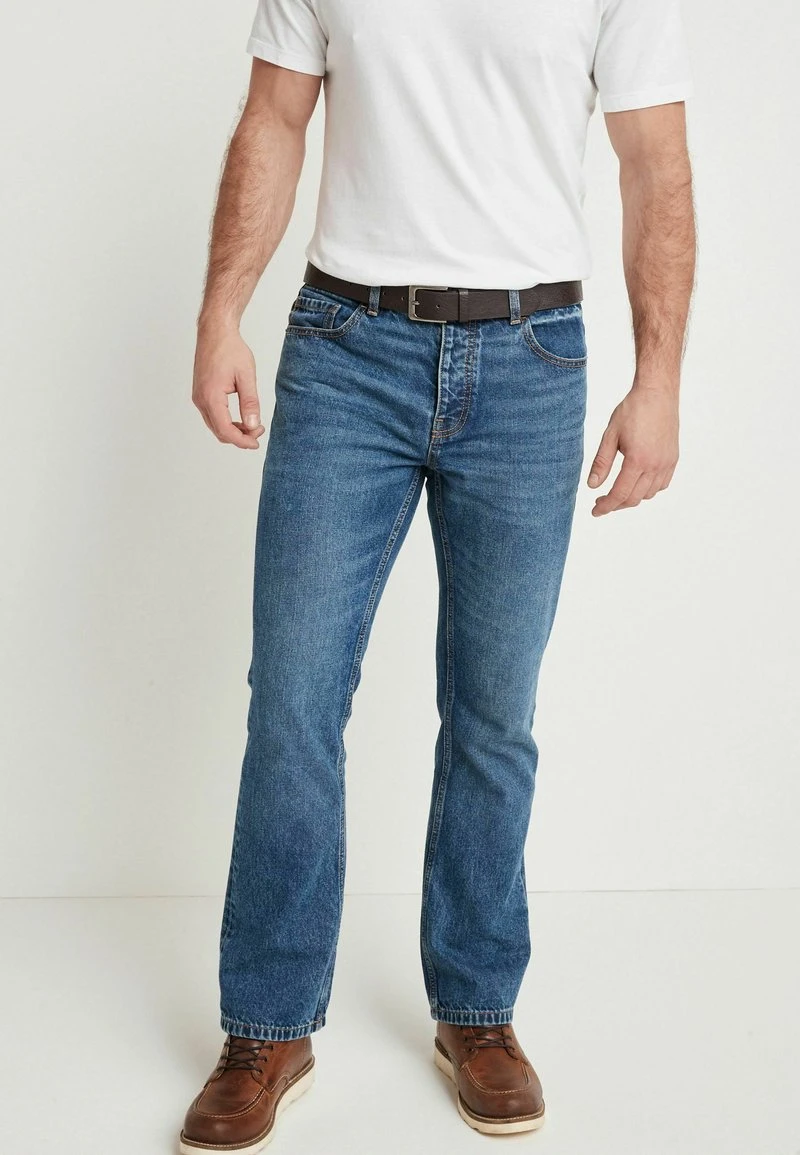 Next BELTED WITH STRETCH - Jeans Straight Leg - Blue-black Denim | Herren 1 Next BELTED WITH STRETCH - Jeans Straight Leg - Blue-black Denim | Herren