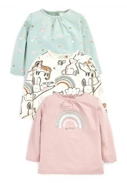 Next Kinder 3 PACK LONG SLEEVED - Langarmshirt - Multi Coloured