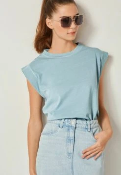 Next Damen WASHED - T-Shirt Basic - Blue -Next Verkäufe 2022 8bac597b2297415892a9f330d340d93a