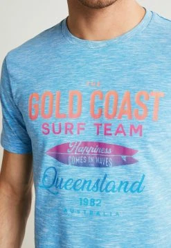 Next Herren GRAPHIC - T-Shirt Print - Blue Gold Coast -Next Verkäufe 2022 8c7c7ca003be4ce79a5993ee115bf988
