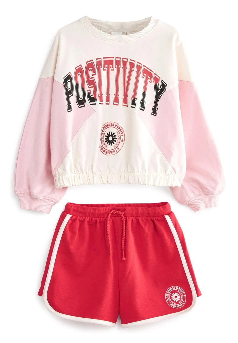 Next Kinder SET (3-16YRS) - Sweatshirt - Pink Red Colourblock Slogan 2 Next Kinder SET (3-16YRS) - Sweatshirt - Pink Red Colourblock Slogan – Bild 2