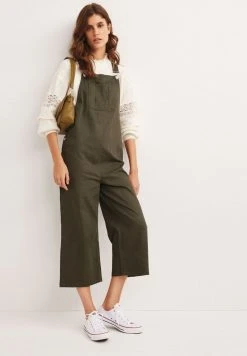 Next Damen ECRU - Latzhose - Khaki Green