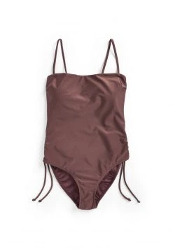 Next Damen HIGH SHINE RUCHED - Badeanzug - Chocolate Brown -Next Verkäufe 2022 8dfc96cc63724ee4b907a636a801cefd