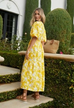 Next Damen BRODERIE WRAP - Maxikleid - Yellow -Next Verkäufe 2022 8e07ec6126f64e5d84c2bb27ab634443