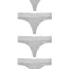 Next Damen 4 PACK - String - Grey