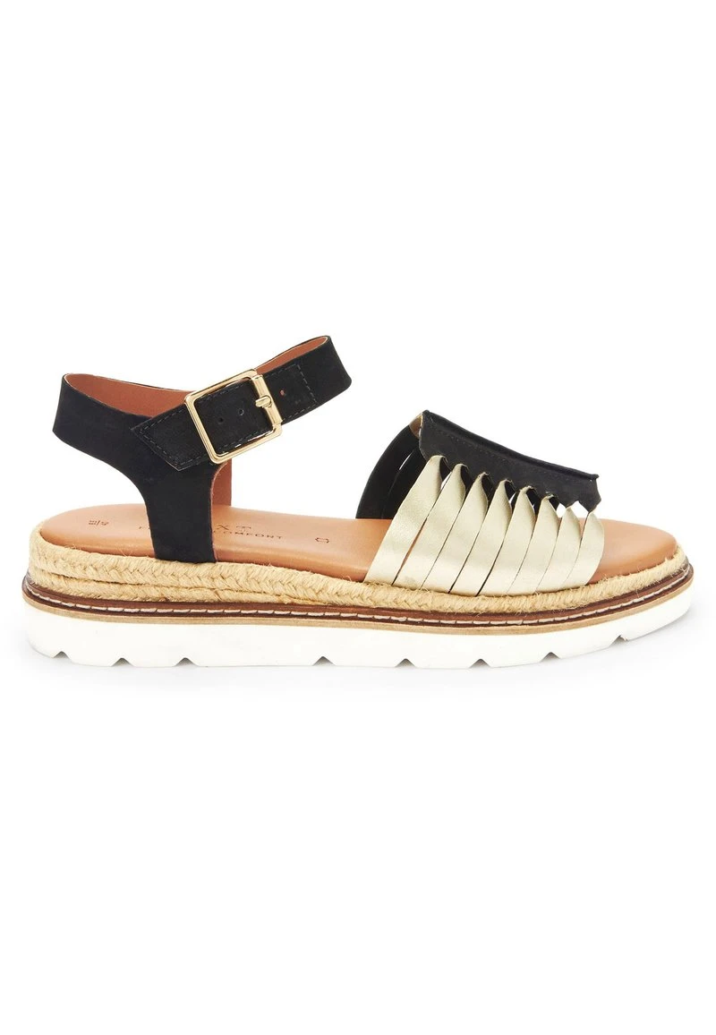 Next Damen FOREVER COMFORT TWIST - Plateausandalette - Black Gold 1 Next Damen FOREVER COMFORT TWIST - Plateausandalette - Black Gold